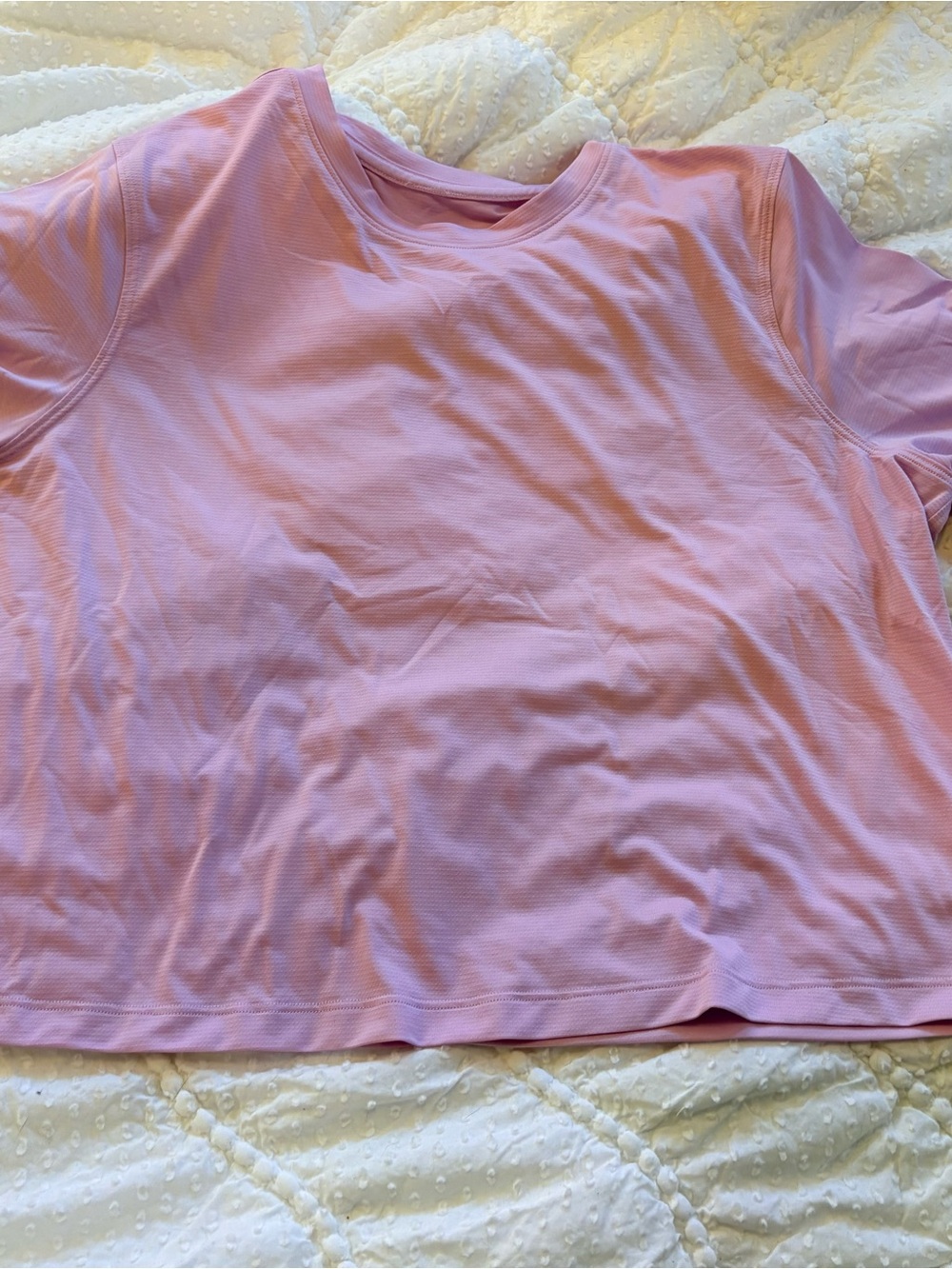 lululemon athletica Light Pink Short Sleeve Crew Tee